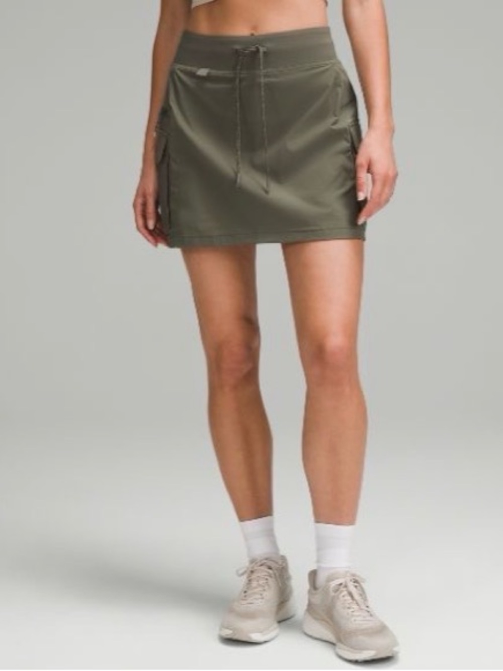 Lululemon Multi-Pocket Cargo High-Rise Hiking Skort Skirt Size 6 Olive